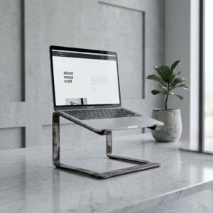 supporto laptop in ferro battuto