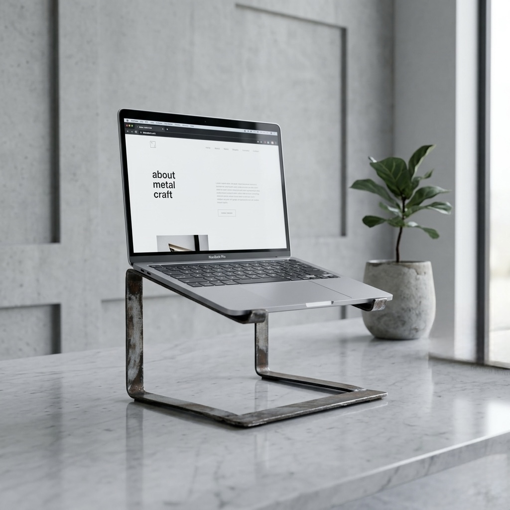 supporto laptop in ferro battuto