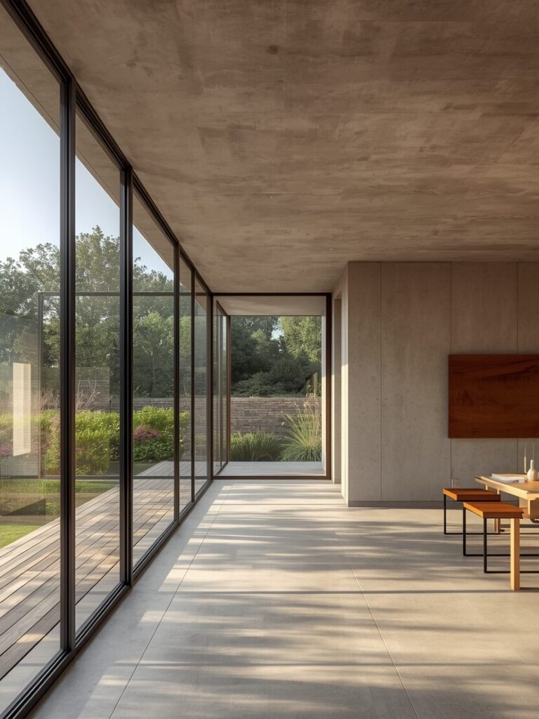 Balcone scorrevole moderno in alluminio taglio termico